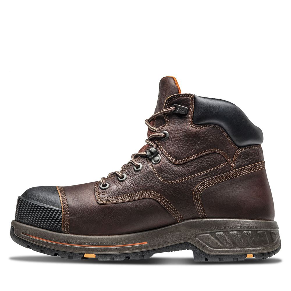 Botas de Trabajo Timberland Hombre Pro® Helix Hd 6\" Met Guard Comp Toe Marrones/Negras - Chile DXK-1